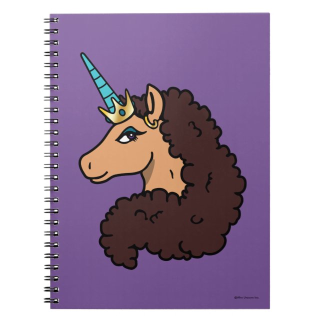 Afro Unicorn | Göttlich Notizblock (Vorderseite)
