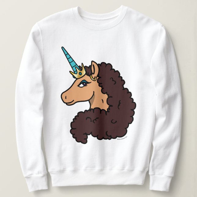 Afro Unicorn | Göttlich Sweatshirt (Design vorne)