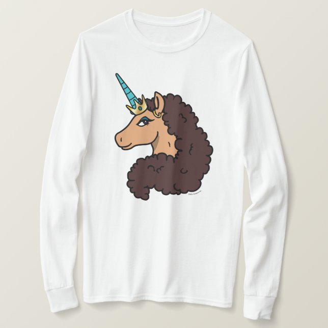 Afro Unicorn | Göttlich T-Shirt (Design vorne)