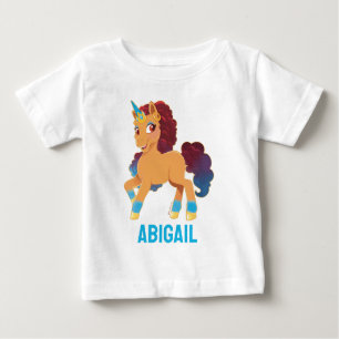 Afro Unicorn   göttliche Prancing Baby T-shirt