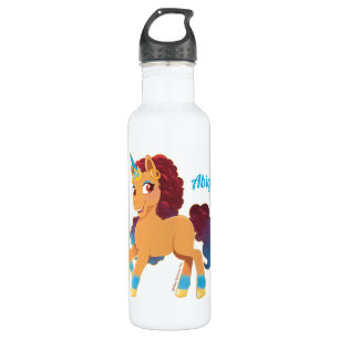 Afro Unicorn   göttliche Prancing Edelstahlflasche