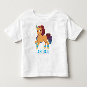 Afro Unicorn göttliche Prancing Kleinkind T-shirt