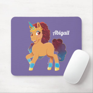 Afro Unicorn   göttliche Prancing Mousepad