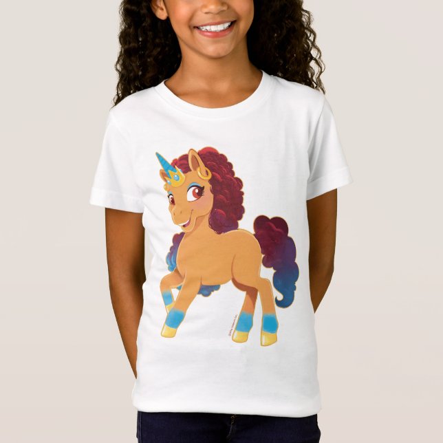 Afro Unicorn | göttliche Prancing T-Shirt (Vorderseite)