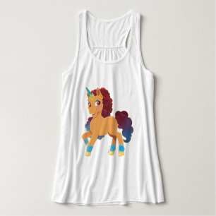 Afro Unicorn   göttliche Prancing Tank Top