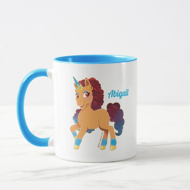 Afro Unicorn | göttliche Prancing Tasse (Links)