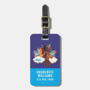 Afro Unicorn "Made of Magic" Trio Design Gepäckanhänger
