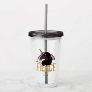 Afro Unicorn Magical - Always Fierce Acryltrinkbecher