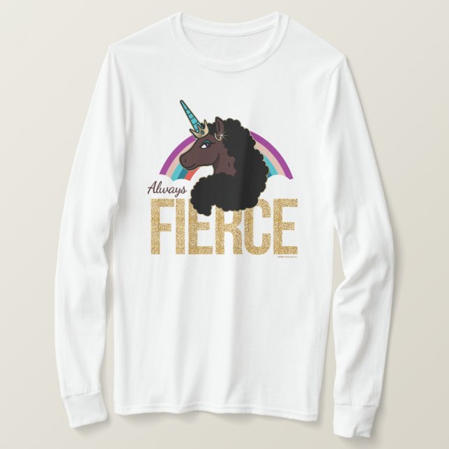 Afro Unicorn | Magical - Always Fierce T-Shirt (Design vorne)