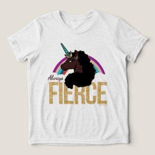Afro Unicorn   Magical - Always Fierce Tri-Blend Shirt