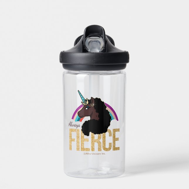 Afro Unicorn | Magical - Always Fierce Trinkflasche (Vorne)