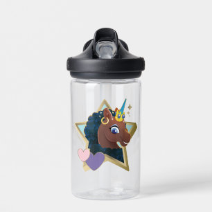 Afro Unicorn Magical Star Trinkflasche