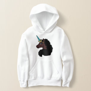 Afro Unicorn magisch Hoodie