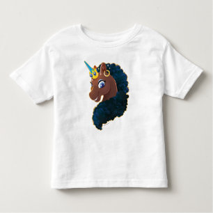 Afro Unicorn   magisch Kleinkind T-shirt