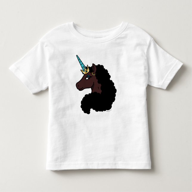 Afro Unicorn | magisch Kleinkind T-shirt (Vorderseite)