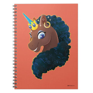 Afro Unicorn   magisch Notizblock