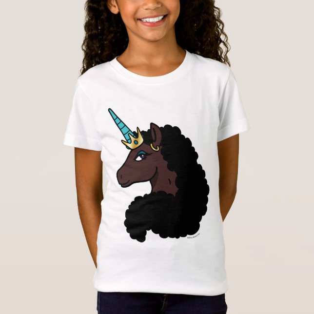 Afro Unicorn | magisch T-Shirt (Vorderseite)