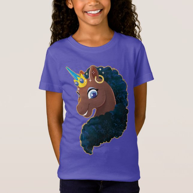 Afro Unicorn | magisch T-Shirt (Vorderseite)