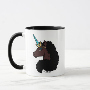 Afro Unicorn   magisch Tasse
