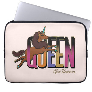 Afro Unicorn Queen Design Laptopschutzhülle