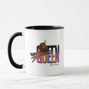 Afro Unicorn Queen Design Tasse