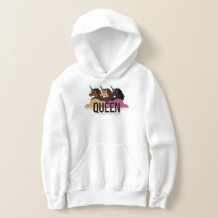 Afro Unicorn Queen Trio Design Hoodie