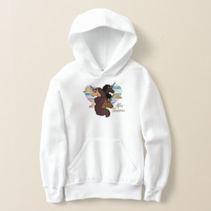 Afro Unicorn Trio Herzdesign Hoodie