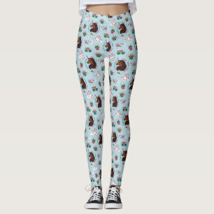 Afro Unicorn Urlaubsmuster Leggings