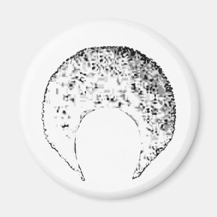 Afro White The MUSEUM Zazzle Geschenke Magnet