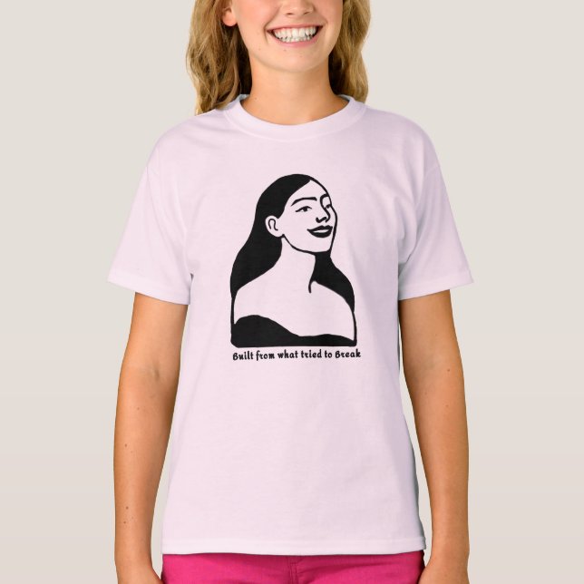 Afro Woman Silhouette T - Shirt (Vorderseite)