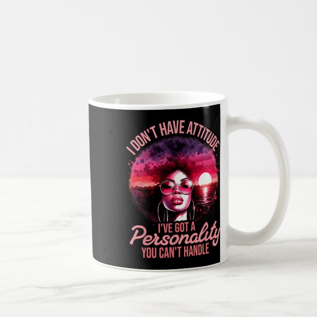 Afro Women Black Pride Afro American Girl Women Kaffeetasse (Rechts)