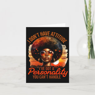 Afro Women Black Pride Afro American Girl Women Karte