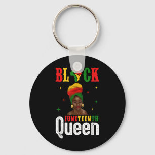 Afro Women Melanin Girl Headwrap Black Juneteenth Schlüsselanhänger