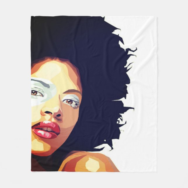 Afro-zentrisches Blanket Fleecedecke (Vorderseite)