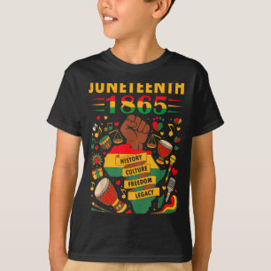 Afroamerikaner 1865 Juneteenth Schwarze Geschichte T-Shirt