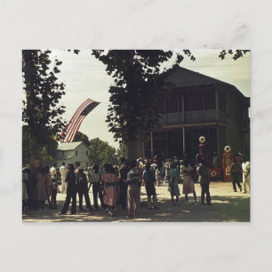 Afroamerikaner 4. Juli Feier Postkarte