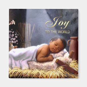 Afroamerikaner-Baby-Jesus-Weihnachtsmagneten Magnet