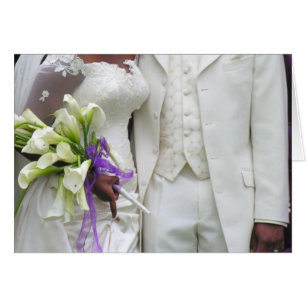 Afroamerikaner-Braut u. Bräutigam