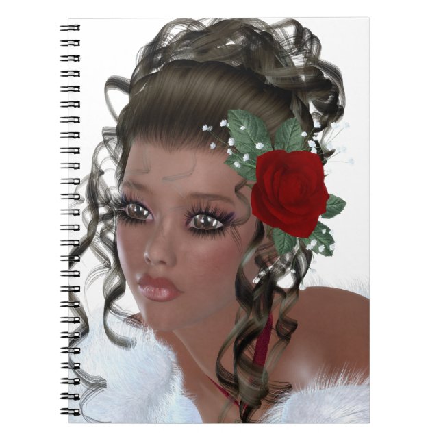 Afroamerikaner-Frau Notizblock (Vorderseite)