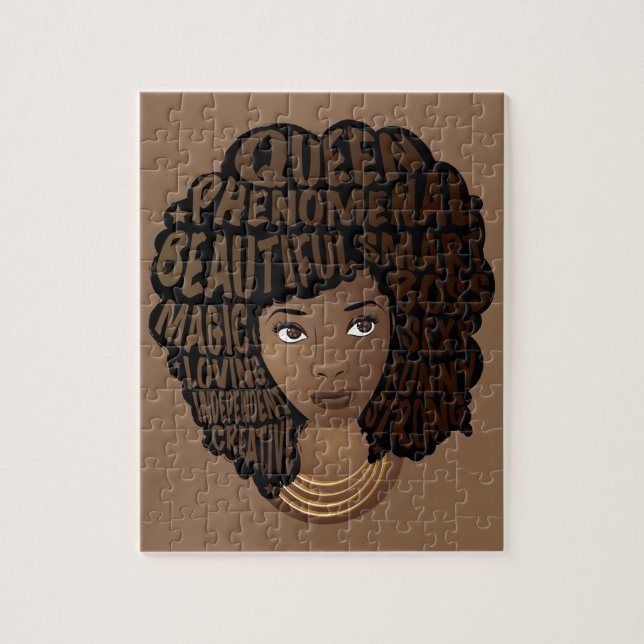 Afroamerikaner, Frauen ermutigen, braun Puzzle (Vertikal)