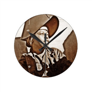 Afroamerikaner-Frauen-Patrioten Runde Wanduhr