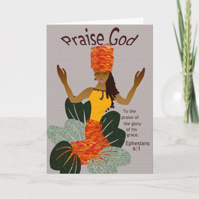 Afroamerikaner-Gruß-Karte Karte (Vorderseite)