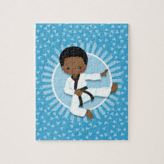 Afroamerikaner-Karate-Jungen-Judo-Kampfkünste Puzzle
