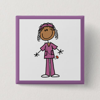 Afroamerikaner-Krankenschwester Button