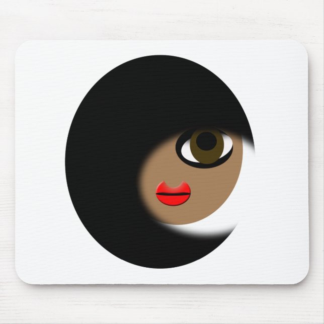 Afroamerikaner-Mädchen-Kleid! Mousepad (Vorne)