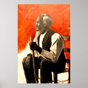 Afroamerikaner-Mann-Onkel Poster