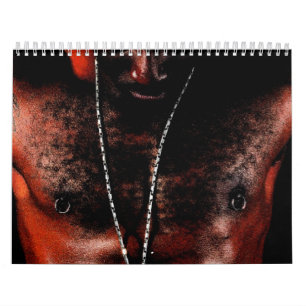 Afroamerikaner-Mannkalender Kalender