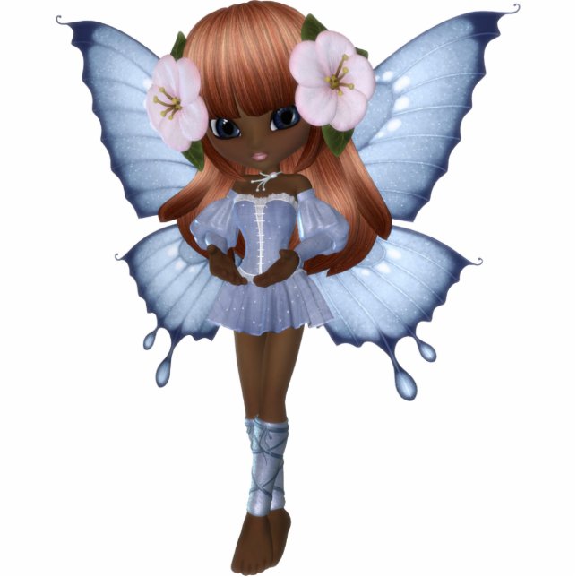 Afroamerikaner-Prinzessin Magnet Freistehende Fotoskulptur (Vorne)