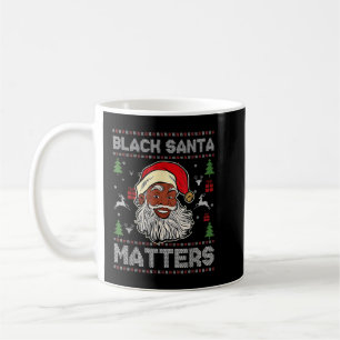 Afroamerikaner Santa Black Matters Weihnachts Paj Kaffeetasse
