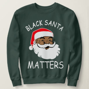 Afroamerikaner Weihnachtsmann Sweatshirt